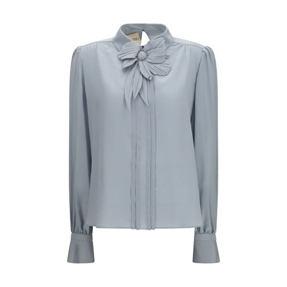 Valentino Blue Silk Women's Blouse